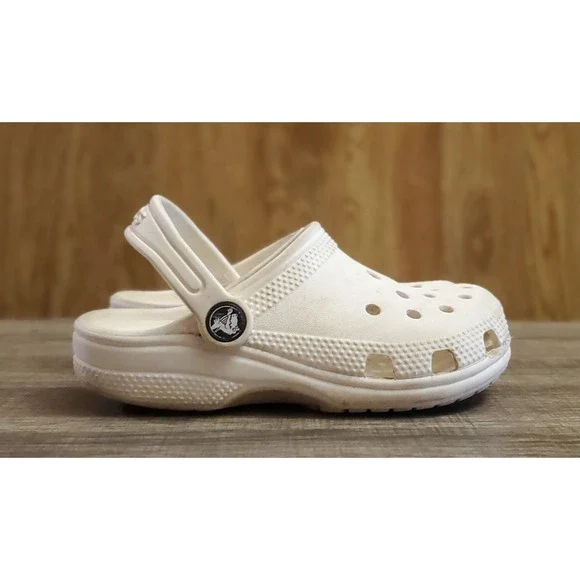 CROCS Shoes Crocs Classic Slip On Clogs Youth Size C1 White1